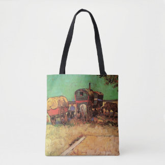 Bolso De Tela Vincent van Gogh - Campamento de Gitanos Caravanas