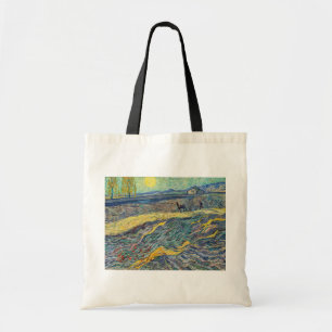 Bolso De Tela Vincent van Gogh - Campo con agricultores arados