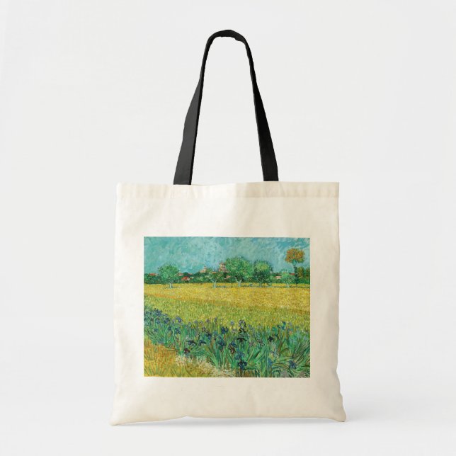 Bolso De Tela Vincent van Gogh - Campo con irlandeses cerca de A (Frente)