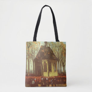 Bolso De Tela Vincent van Gogh - Capilla de Nuenen, asistentes a