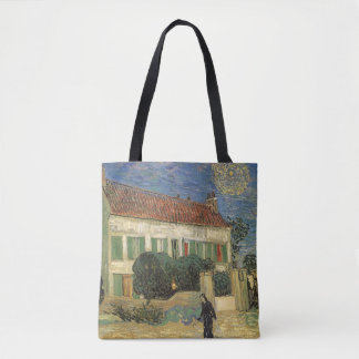 Bolso De Tela Vincent van Gogh - Casa blanca de noche