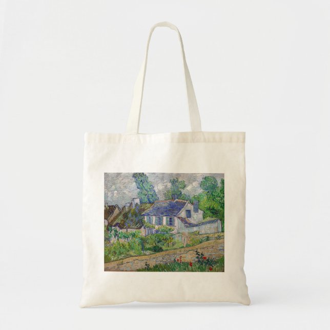 Bolso De Tela Vincent van Gogh - Casas en Auvers (Frente)