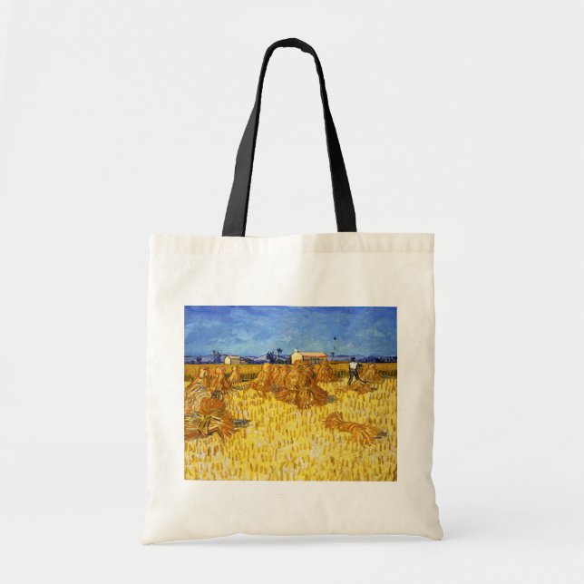 Bolso De Tela Vincent van Gogh - Cosecha en Provenza (Frente)