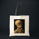 Bolso De Tela Vincent van Gogh - cráneo con el cigarrillo<br><div class="desc">Este aceite en lona a partir de 1885 fue pintado mientras que Van Gogh era un estudiante en los Beaux-Artes del DES de Academie Royale en Amberes, Bélgica y demuestra su habilidad extraordinaria con la luz y sombra y la figura humana. El gran regalo para los anti-fumadores o para alguien...</div>