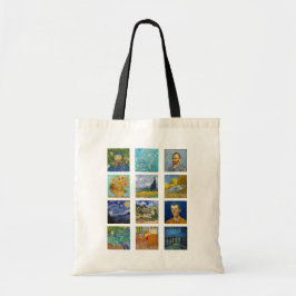 Bolso De Tela Vincent Van Gogh - Cuadrícula de obras maestras