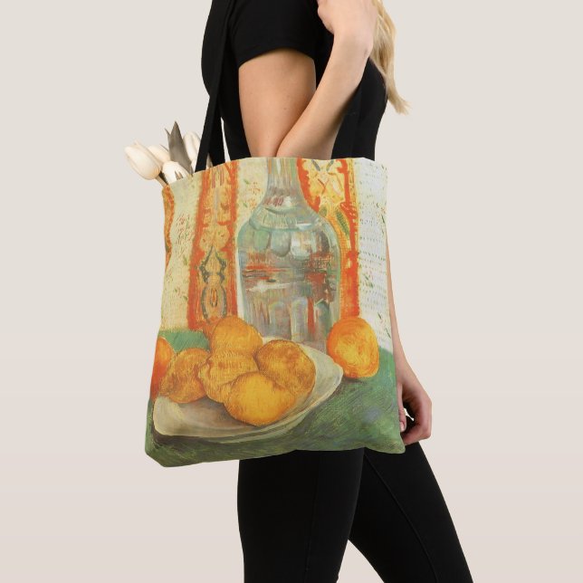 Bolso De Tela Vincent van Gogh - Decantador y Lemones en una pla (Detalle)