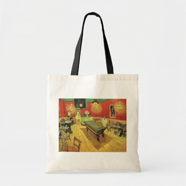 Bolso De Tela Vincent Van Gogh - El Bella Artes del café nocturn (Frente)