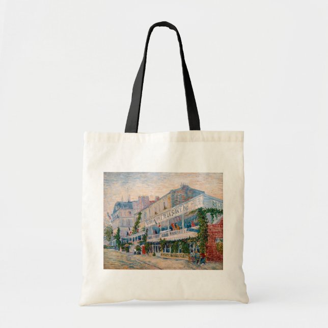 Bolso De Tela Vincent van Gogh - El restaurante de la Sirene (Frente)