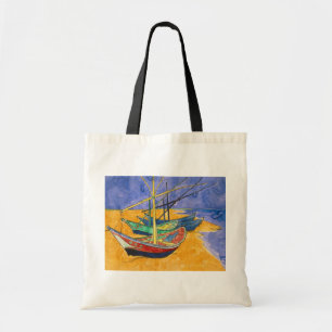 Bolso De Tela Vincent van Gogh - Fishing Boats on the Beach