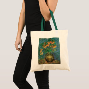 Bolso De Tela Vincent van Gogh - Fritillarias en un jarrón de co