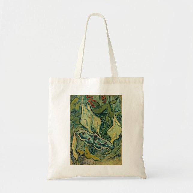 Bolso De Tela Vincent van Gogh - Giant Peacock Moth (Frente)