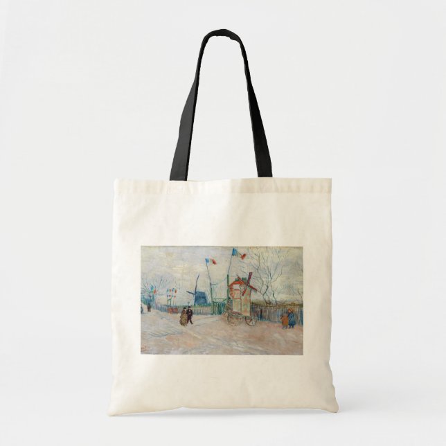 Bolso De Tela Vincent van Gogh - Impasse des Deux Freres (Frente)