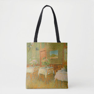 Bolso De Tela Vincent van Gogh - Interior de un restaurante