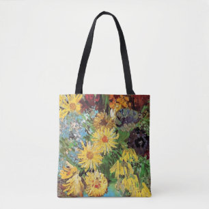 Bolso De Tela Vincent Van Gogh - Jarrón con margaritas y anémona