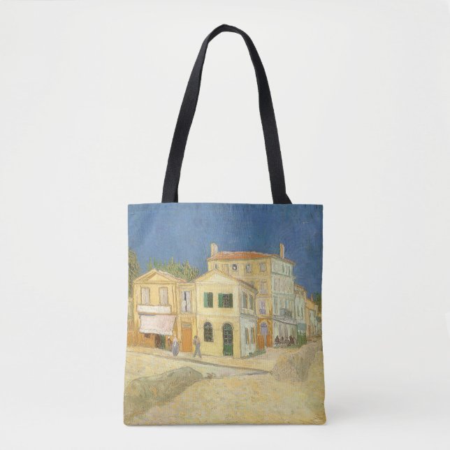 Bolso De Tela Vincent van Gogh - La Casa Amarilla (La calle) (Anverso)