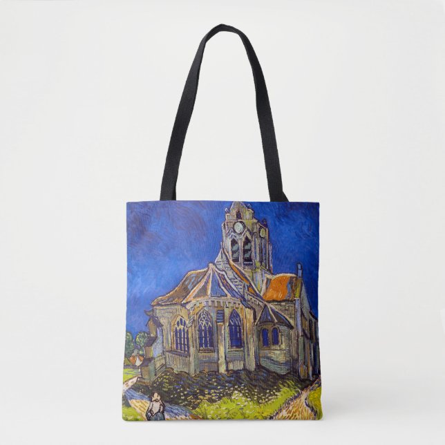 Bolso De Tela Vincent van Gogh - La Iglesia de Auvers (Anverso)