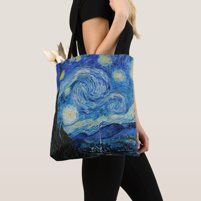 Bolso De Tela Vincent Van Gogh La Noche Starry (Detalle)