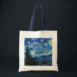 Bolso De Tela Vincent Van Gogh La Noche Starry<br><div class="desc">Vincent Van Gogh es el detalle nocturno estrellado</div>