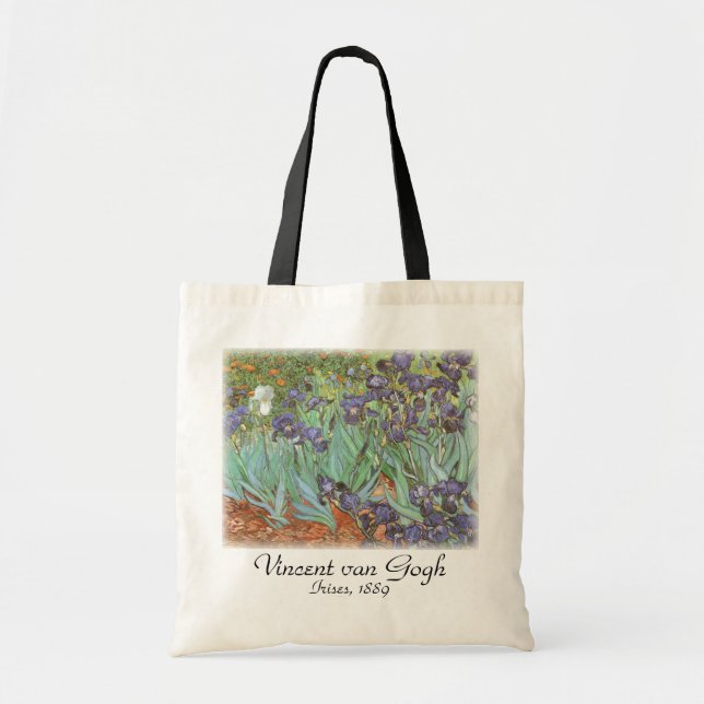 Bolso De Tela Vincent van Gogh - Lirios (Frente)