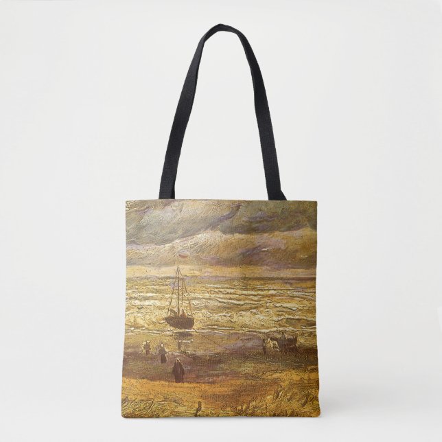 Bolso De Tela Vincent van Gogh - Mar en Scheveningen (Anverso)