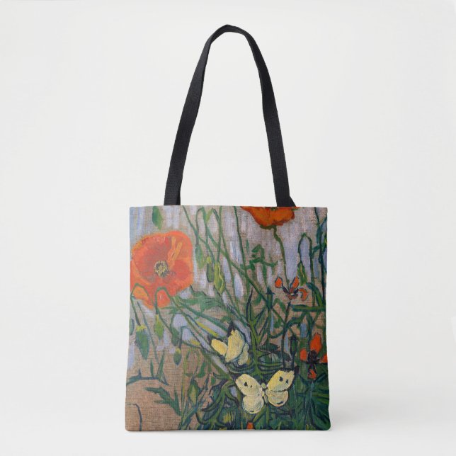 Bolso De Tela Vincent van Gogh - Mariposas y Papas (Anverso)