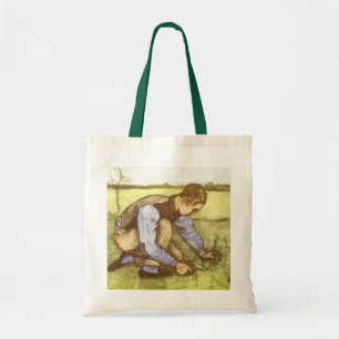 Bolso De Tela Vincent van Gogh - Muchacho cortando hierba con ho