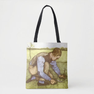 Bolso De Tela Vincent van Gogh - Muchacho cortando hierba con ho
