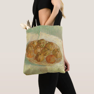 Bolso De Tela Vincent van Gogh - Naturaleza muerta Cesta de manz