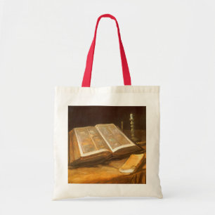 Bolso De Tela Vincent van Gogh - Naturaleza muerta con Biblia