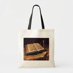 Bolso De Tela Vincent Van Gogh - Naturaleza muerta con Biblia