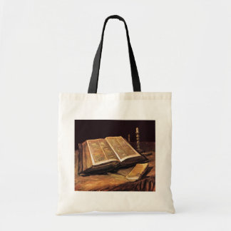 Bolso De Tela Vincent Van Gogh - Naturaleza muerta con Biblia