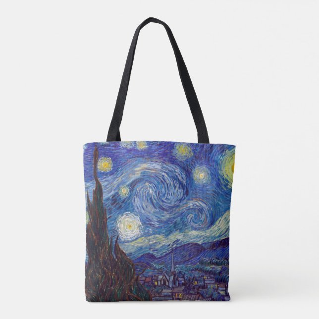 Bolso De Tela VINCENT VAN GOGH - Noche estrellada 1889 (Reverso)