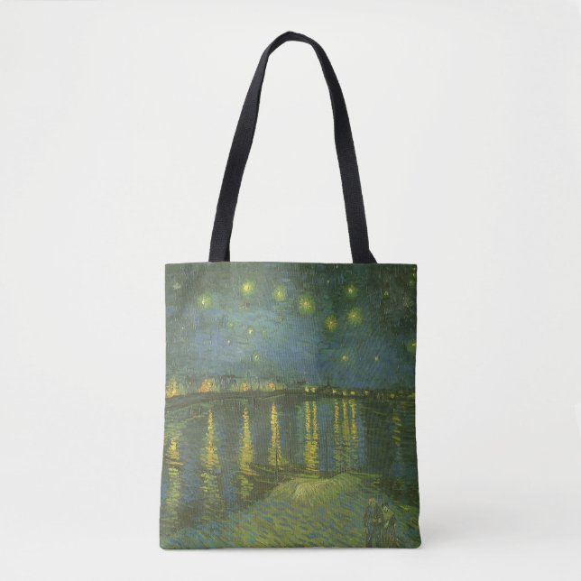 Bolso De Tela Vincent van Gogh - Noche estrellada sobre el Ródan (Anverso)