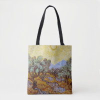 Vincent van Gogh - Olivos, cielo amarillo y sol