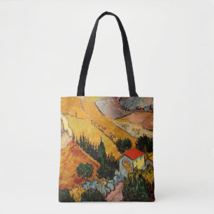 Bolso De Tela Vincent van Gogh - Paisaje, Casa y Payaso