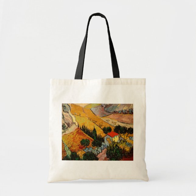 Bolso De Tela Vincent van Gogh - Paisaje, Casa y Payaso (Frente)