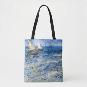Bolso De Tela Vincent van Gogh - Paisaje marino cerca de Saintes