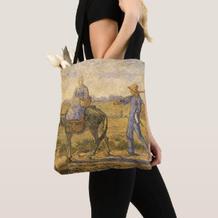Bolso De Tela Vincent van Gogh - Pareja campesina va a trabajar