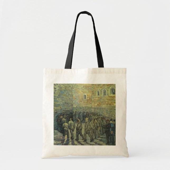Bolso De Tela Vincent van Gogh - Prisioneros ejerciendo (Frente)