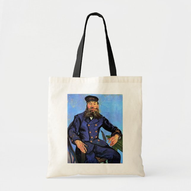 Bolso De Tela Vincent Van Gogh - Retrato Del Postman (Frente)