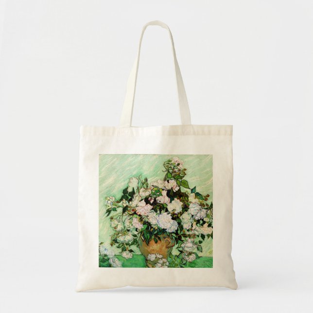 Bolso De Tela Vincent Van Gogh Roses (1890) (Frente)