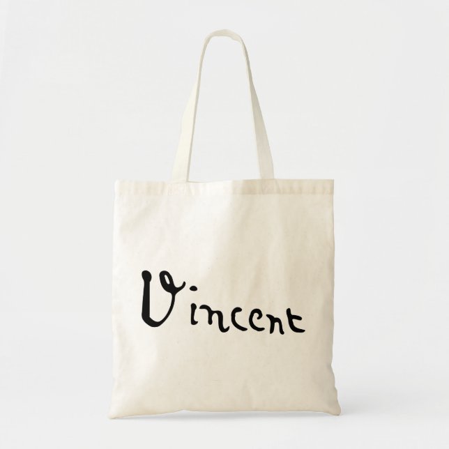 Bolso De Tela Vincent Van Gogh Signature (Frente)