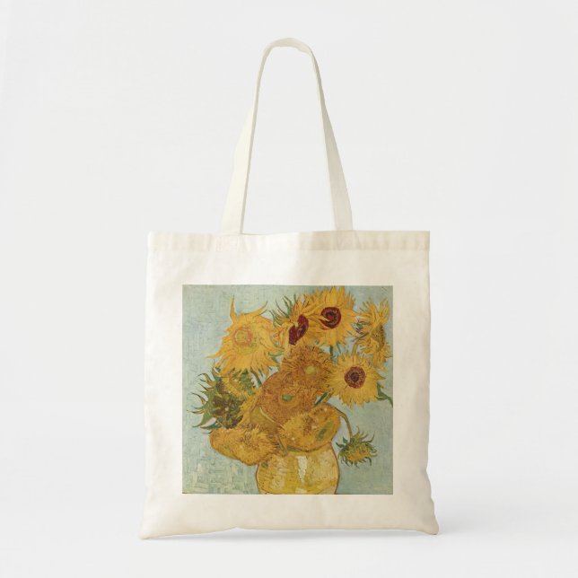 Bolso De Tela Vincent van Gogh Still Life Vase with Sunflowers (Frente)