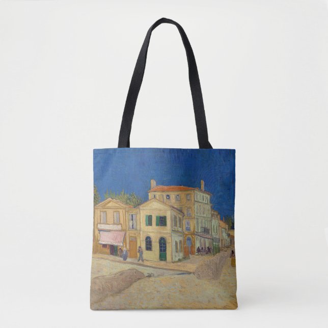 Bolso De Tela Vincent van Gogh - The Yellow House / The Street (Anverso)