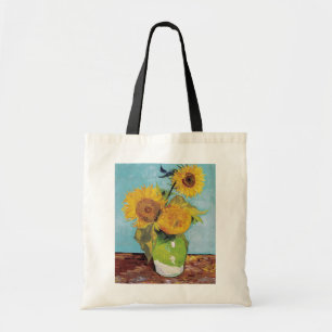 Bolso De Tela Vincent Van Gogh - Tres girasoles en una caja