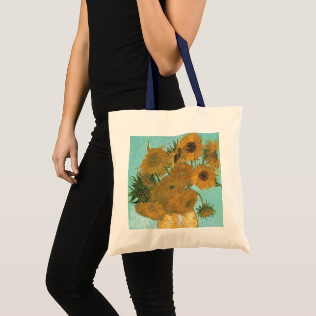 Bolso De Tela Vincent van Gogh - Vase con doce girasoles (Anverso (producto))