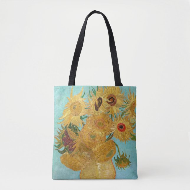 Bolso De Tela Vincent Van Gogh - Vase con doce girasoles (Anverso)