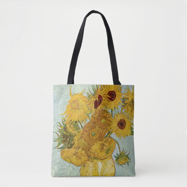 Bolso De Tela Vincent Van Gogh - Vase con doce girasoles (Anverso)
