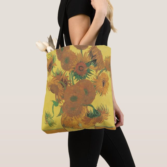 Bolso De Tela Vincent van Gogh - Vase con quince girasoles (Detalle)