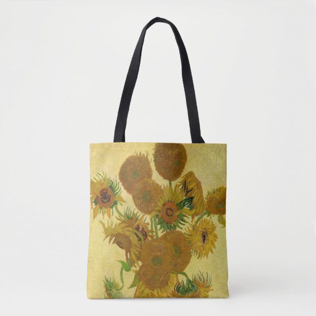 Bolso De Tela Vincent van Gogh - Vase con quince girasoles (Anverso)